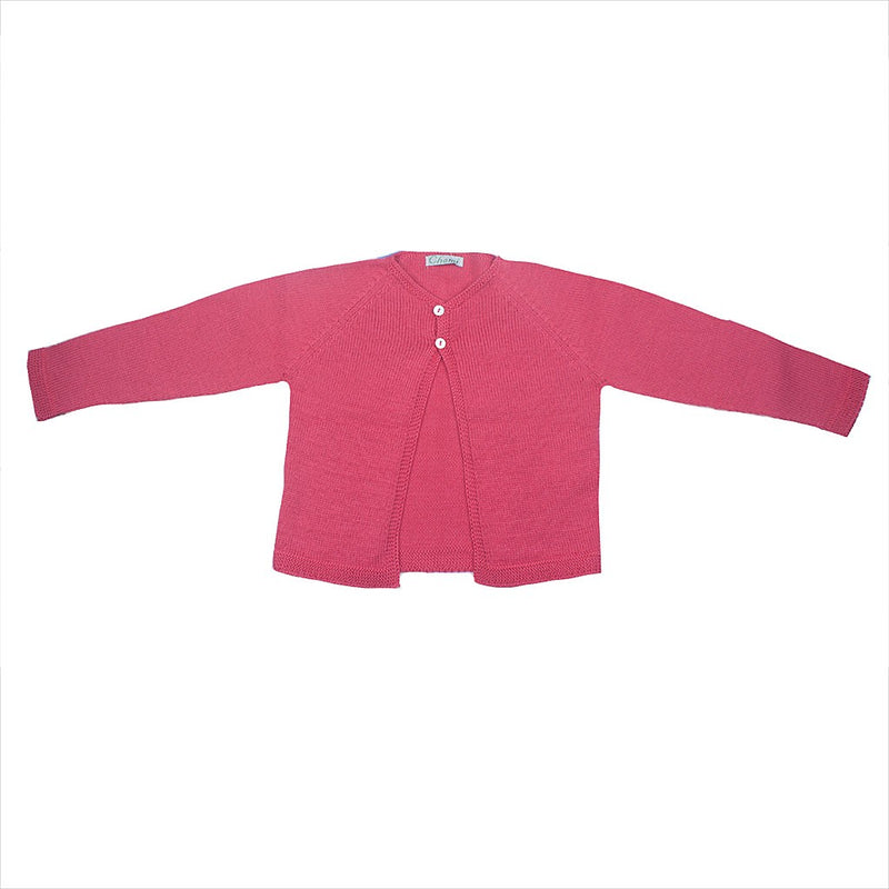 Chaqueta perle larga punto media dos botones