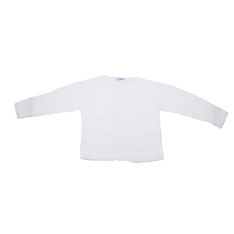 Chaqueta perle larga punto media dos botones