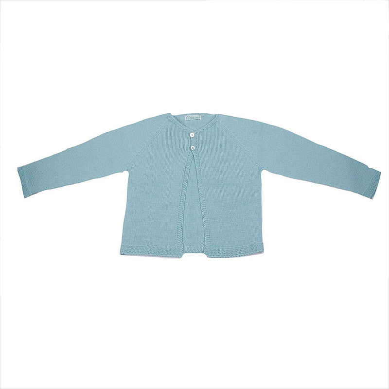 Chaqueta perle larga punto media dos botones