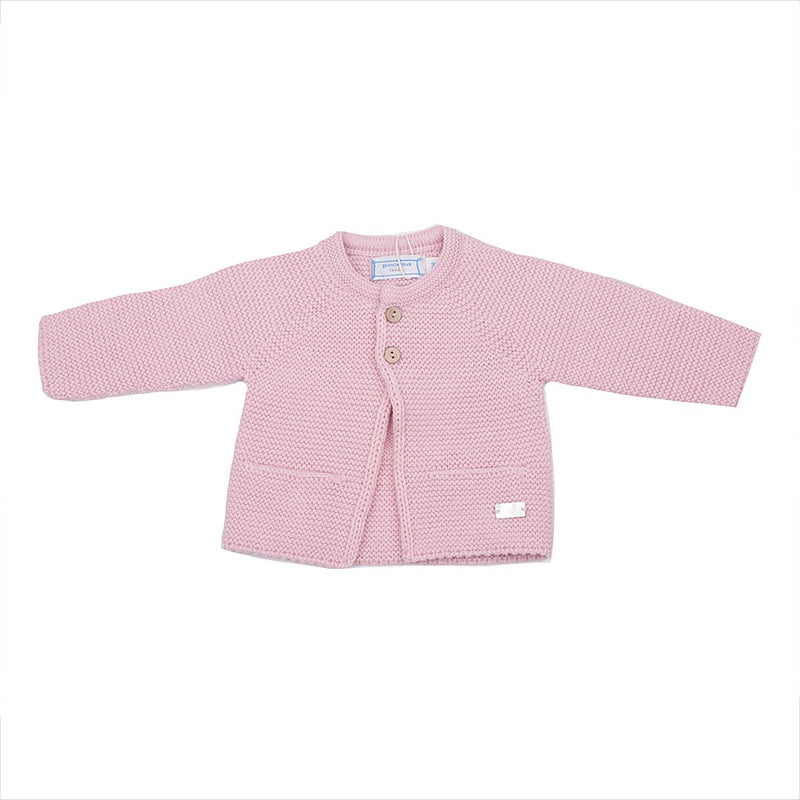 Chaqueta punto bobo con dos botones