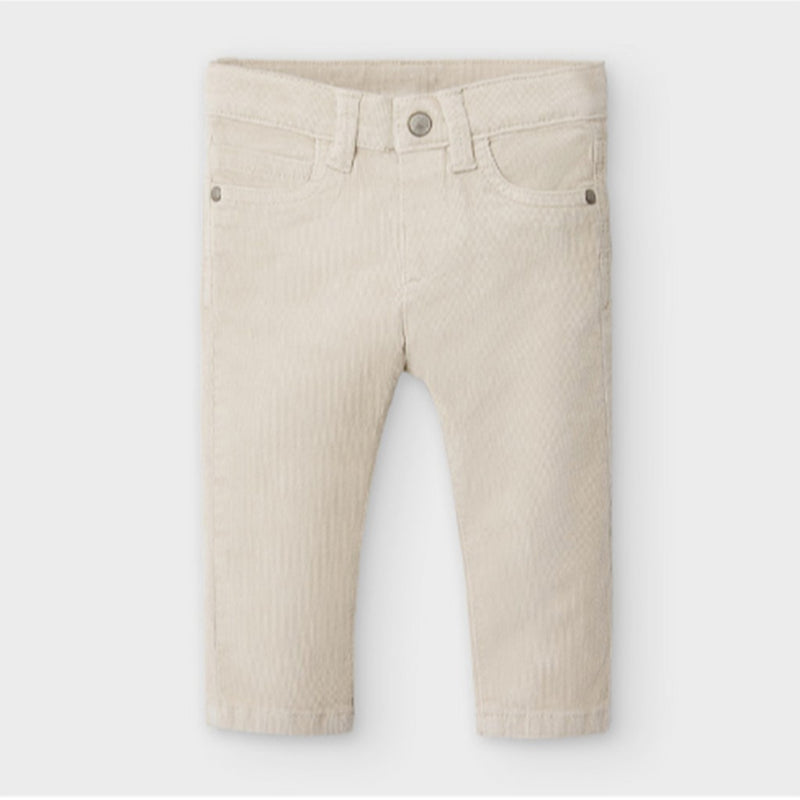 Pantalón pana slim fit básico bebé