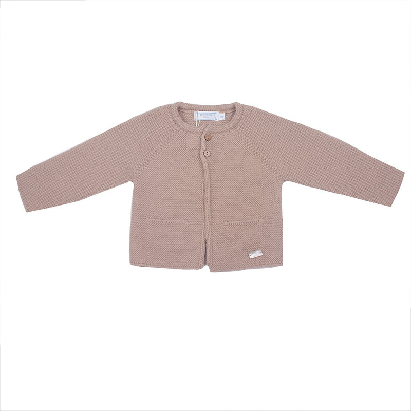 Chaqueta punto bobo con dos botones