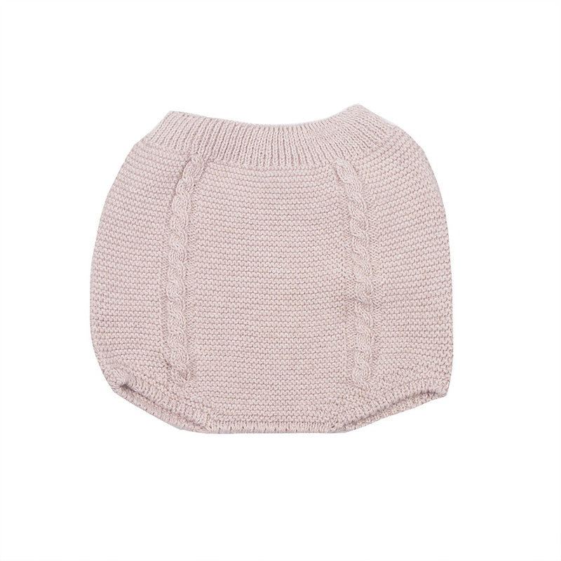 Cubrepañal punto bobo y ochos