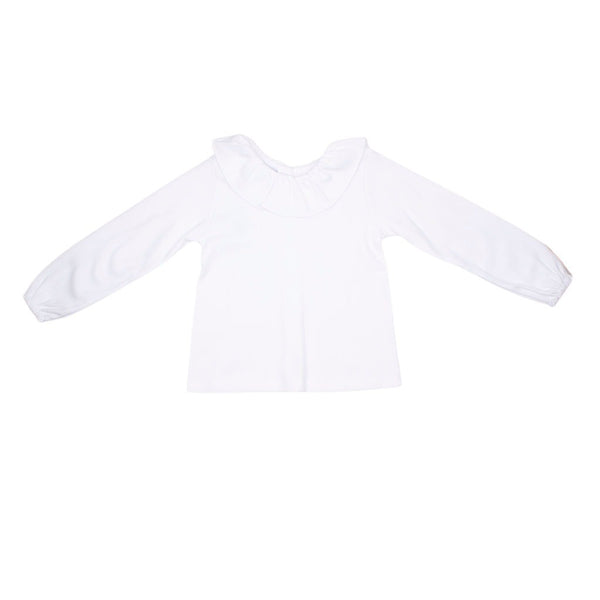 Camiseta algodón cuello volante