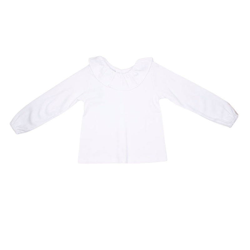 Camiseta algodón cuello volante