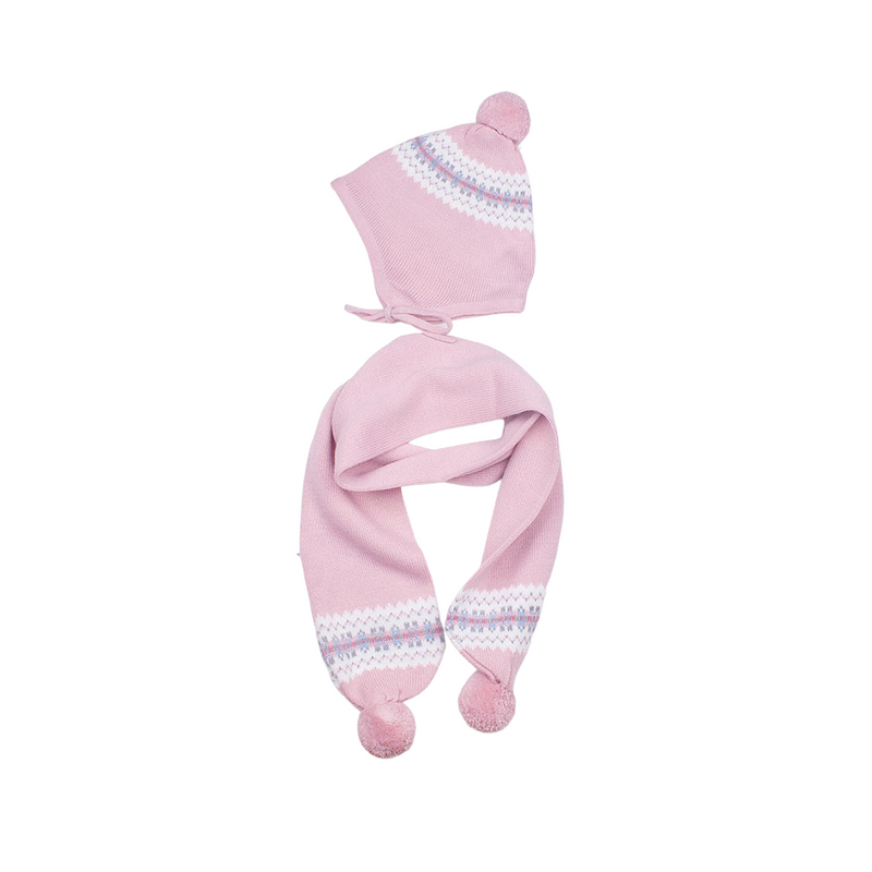 Conjunto gorro y bufanda cenefa