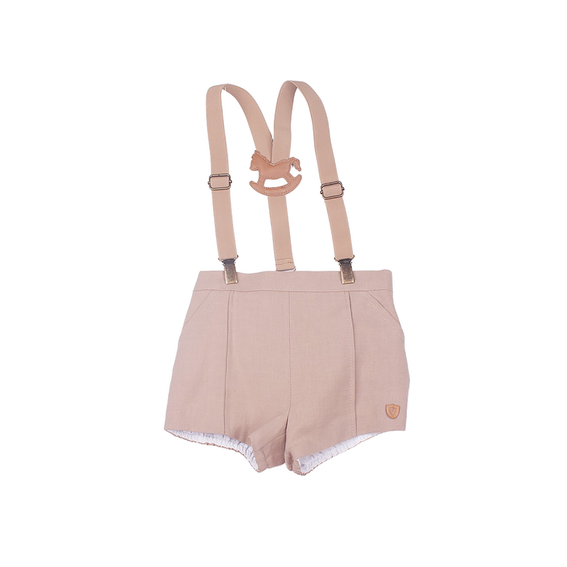 Pantalón corto tirantes caballo