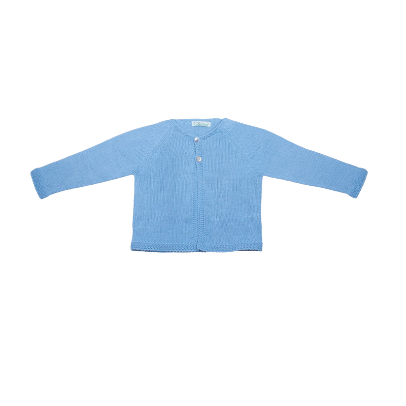 Chaqueta perle larga punto media dos botones