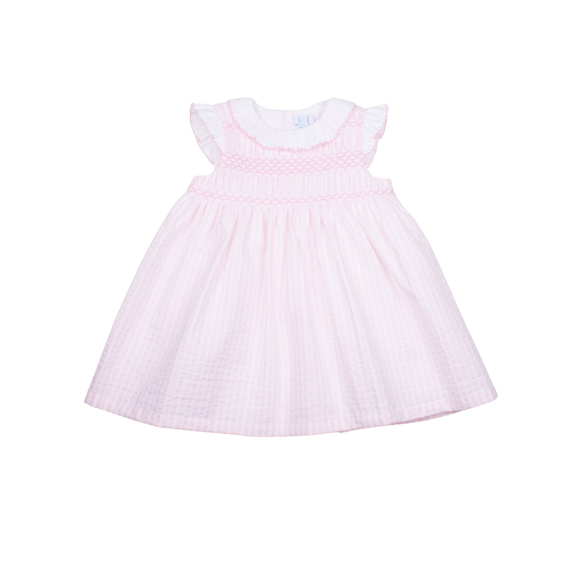 Vestido sin mangas nido en el pecho al tono