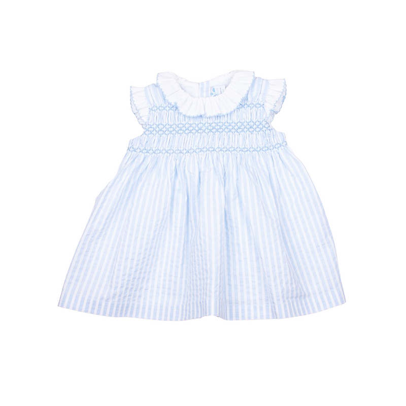 Vestido sin mangas nido en el pecho al tono