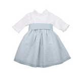 Vestido hilo falda tull y fajín