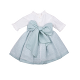 Vestido hilo falda tull y fajín