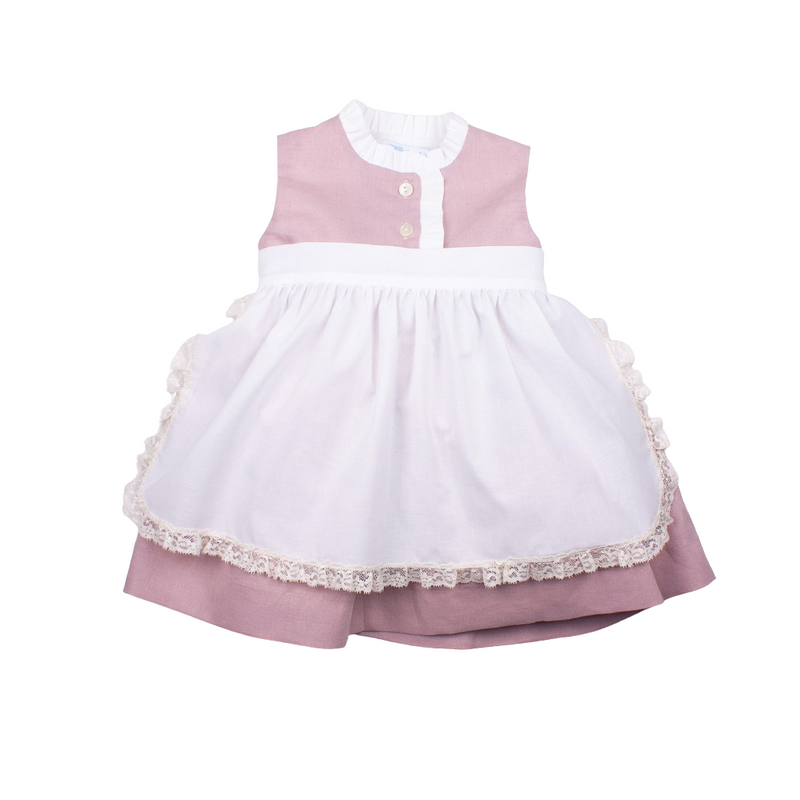 Vestido lino delantal