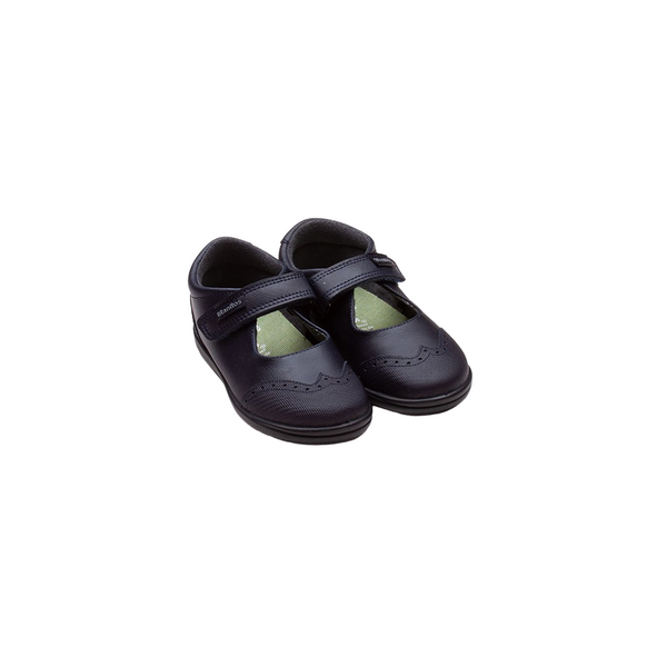 Mercedita piel punta reforzada con picados