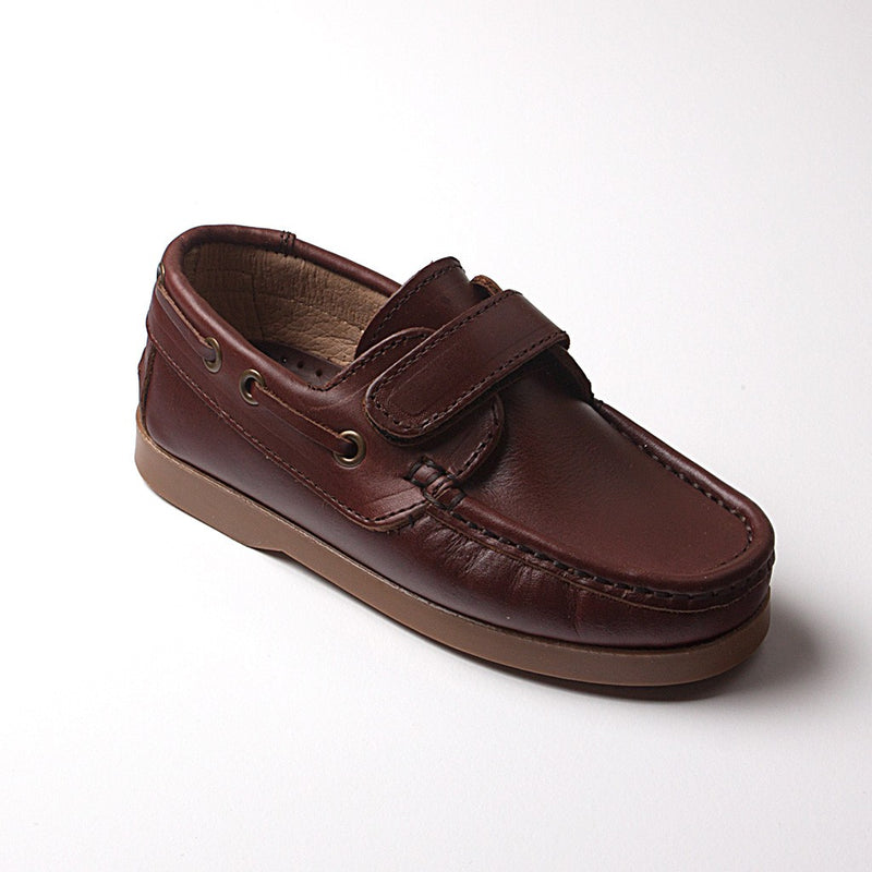 Náutico piel de velcro con suela fina