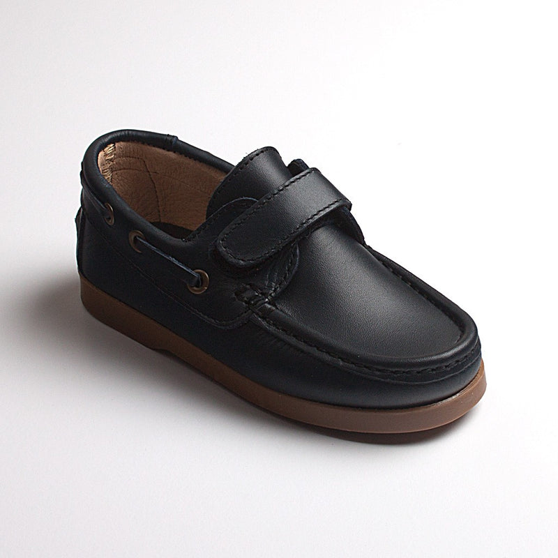 Náutico piel de velcro con suela fina