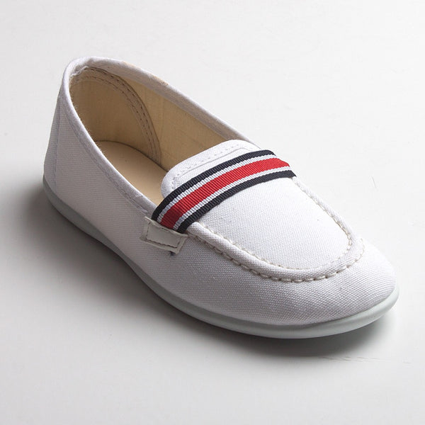 Mocasín tela con cinta