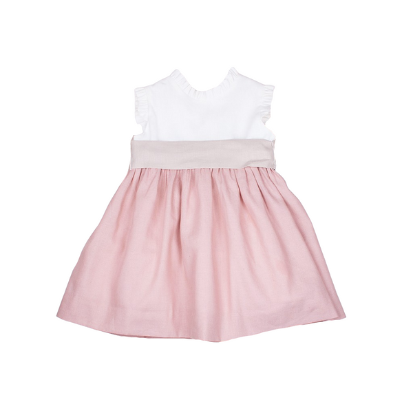 Vestido hilo combinado en tres colores