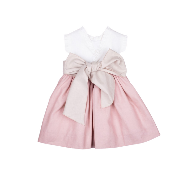 Vestido hilo combinado en tres colores