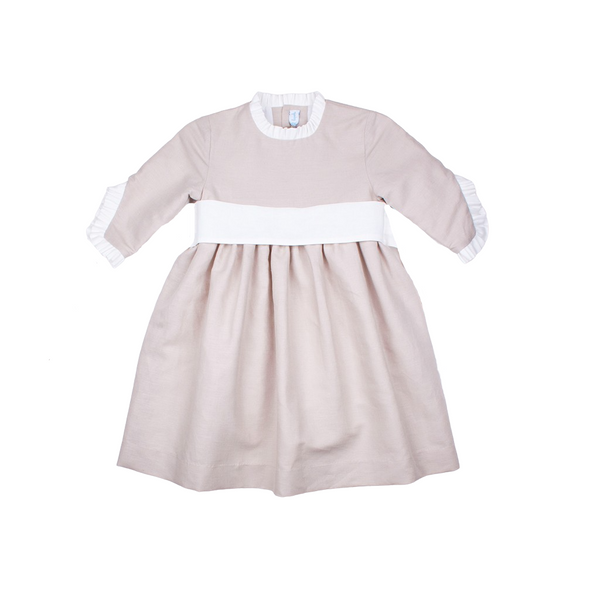 Vestido fajin manga francesa